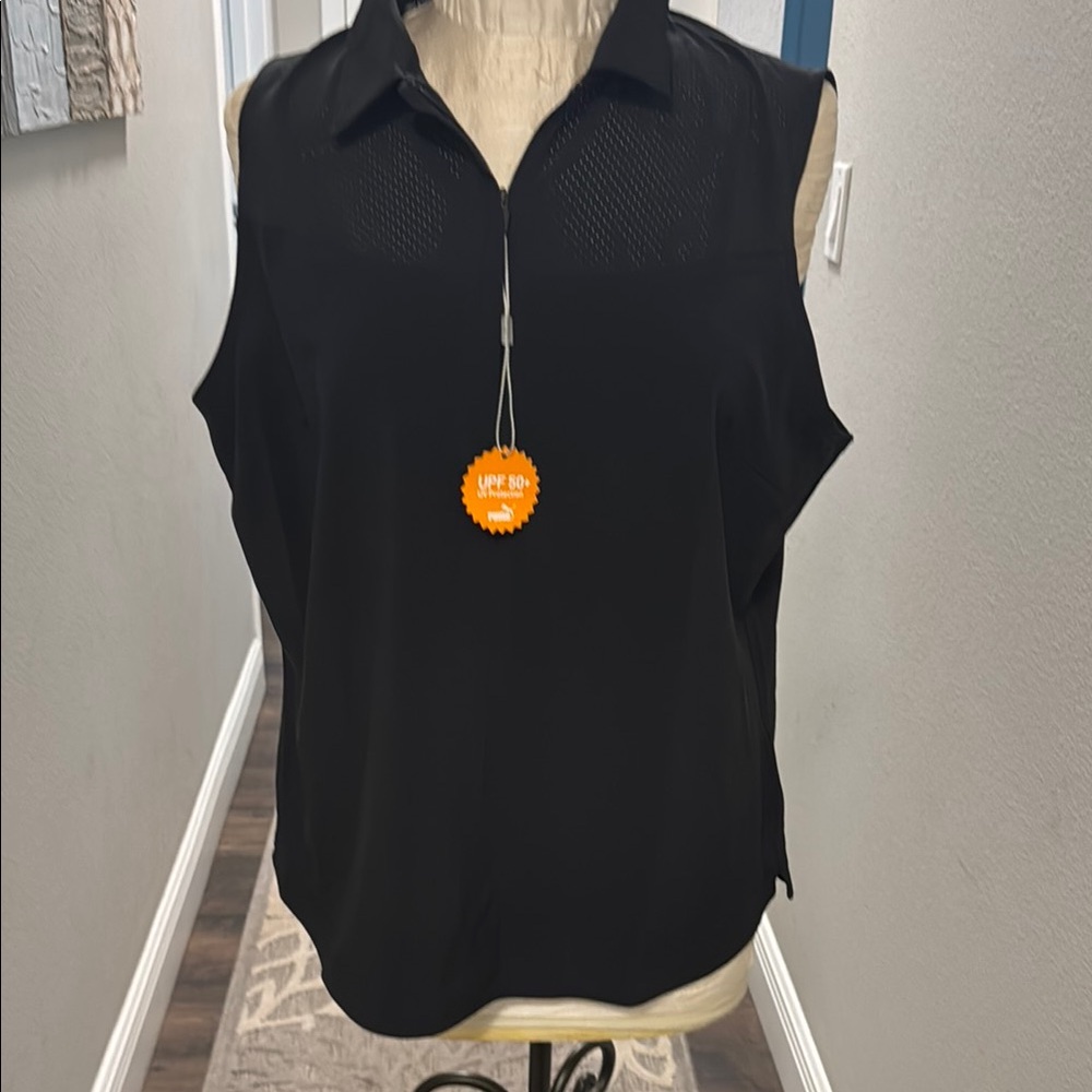 Black Puma Athletic Women's Top